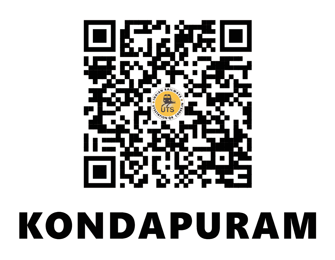 UTS QR Code for KONDAPURAM - KDP - SC (ANDHRA PRADESH)